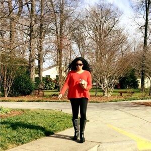 Crémieux Vivid Red V-Neck Sweater